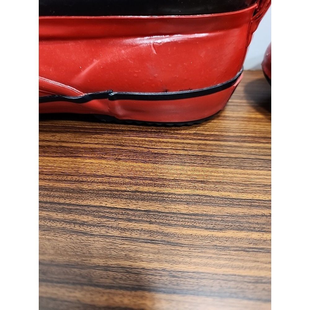 Rare Vtg 1990's Womens Sporto Red Low Duck Rubber Rain Boots 8‎ - Picture 6 of 8